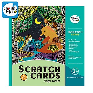 Joan Miro Scratch Cards Set -Magic forest
