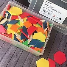 Gigo Plastic Pattern Blocks 250 pcs