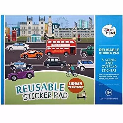 Joan Miro Educational Reusable Sticker Pad Urban Transport